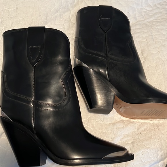 Isabel Marant Almond Toe Slip-On Boots - Picture 2 of 3